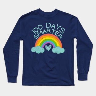 100 Days Smarter Cute Rainbow Long Sleeve T-Shirt